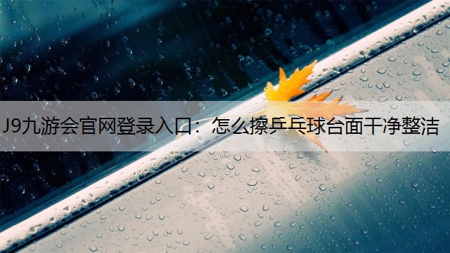 J9九游会官网登录入口：怎么擦乒乓球台面干净整洁