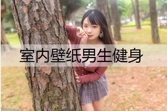 室内壁纸男生健身